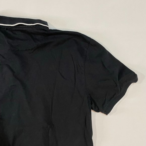 Nickel & Iron Men's Knit Golf Polo Shirt XL Short Sleeve Black - Picture 8 of 9